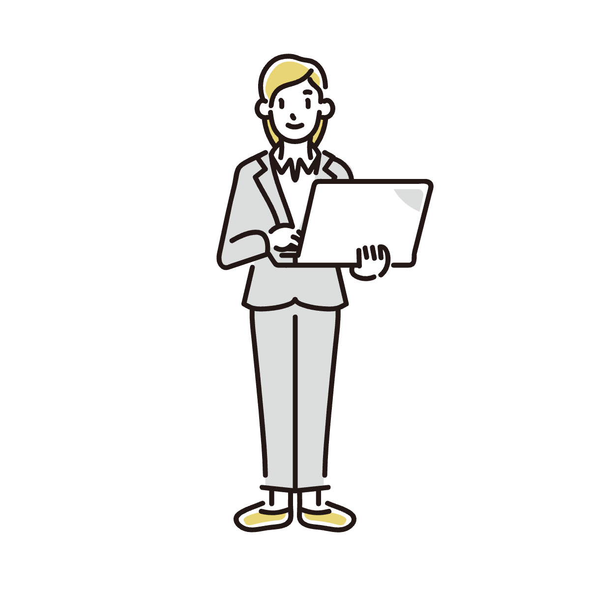 悩んでいる人のイラスト