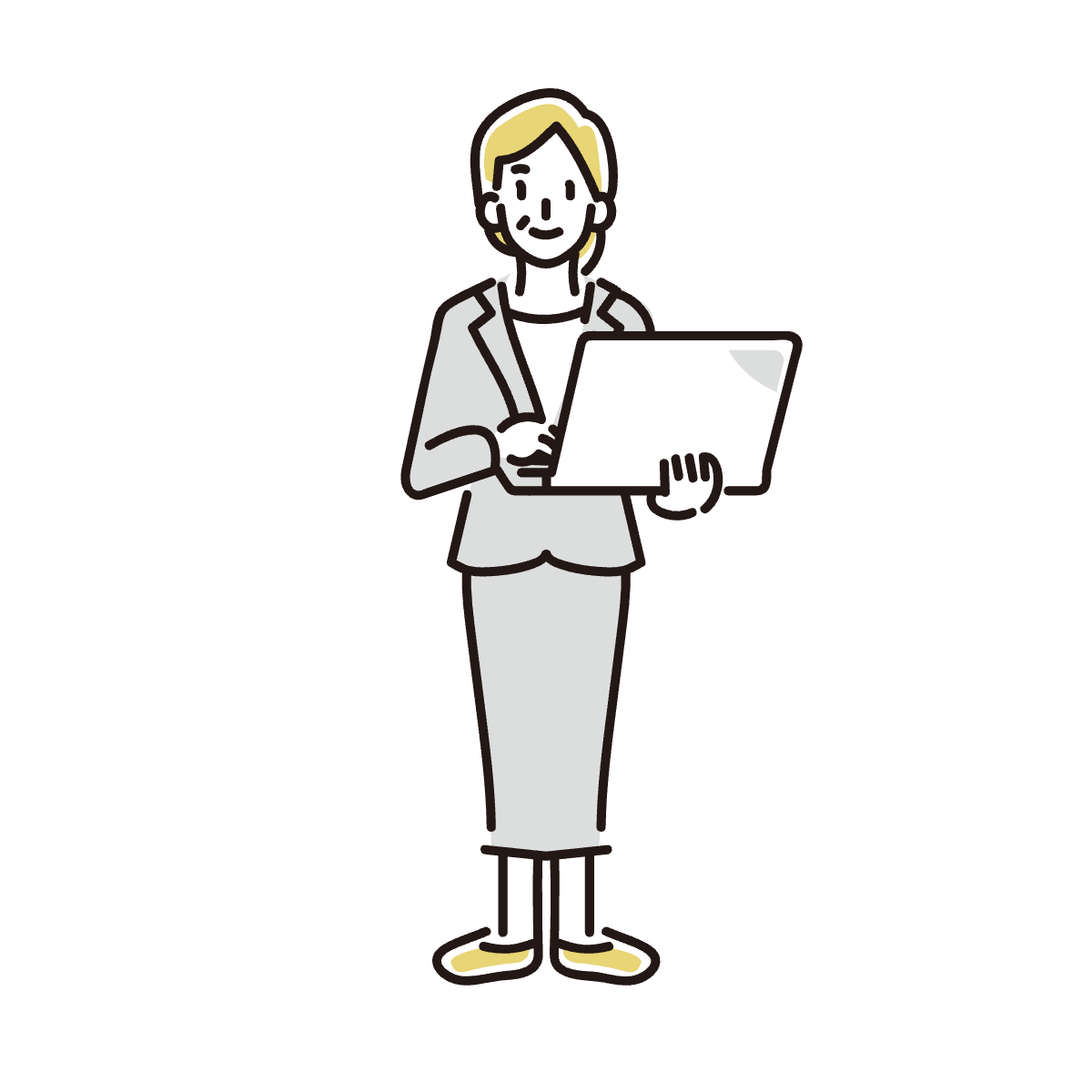 悩んでいる人のイラスト