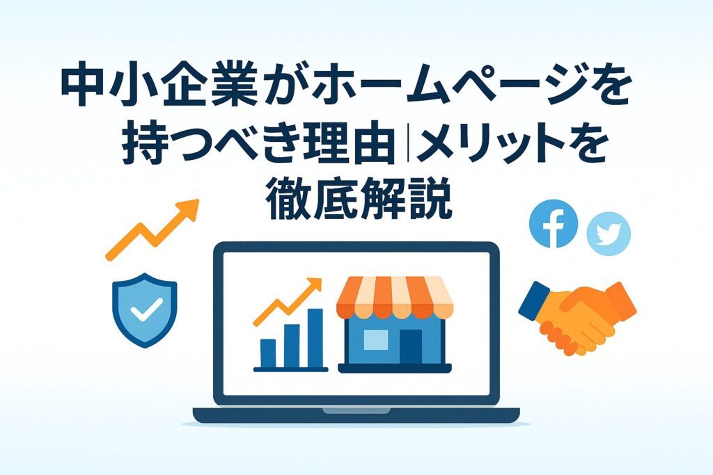 中小企業がホームページを持つべき理由｜メリットを徹底解説の画像