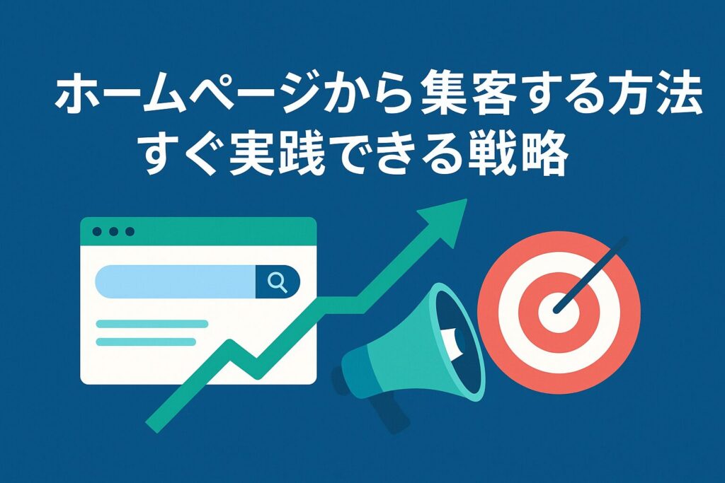 ホームページから集客する方法｜すぐ実践できる戦略の画像
